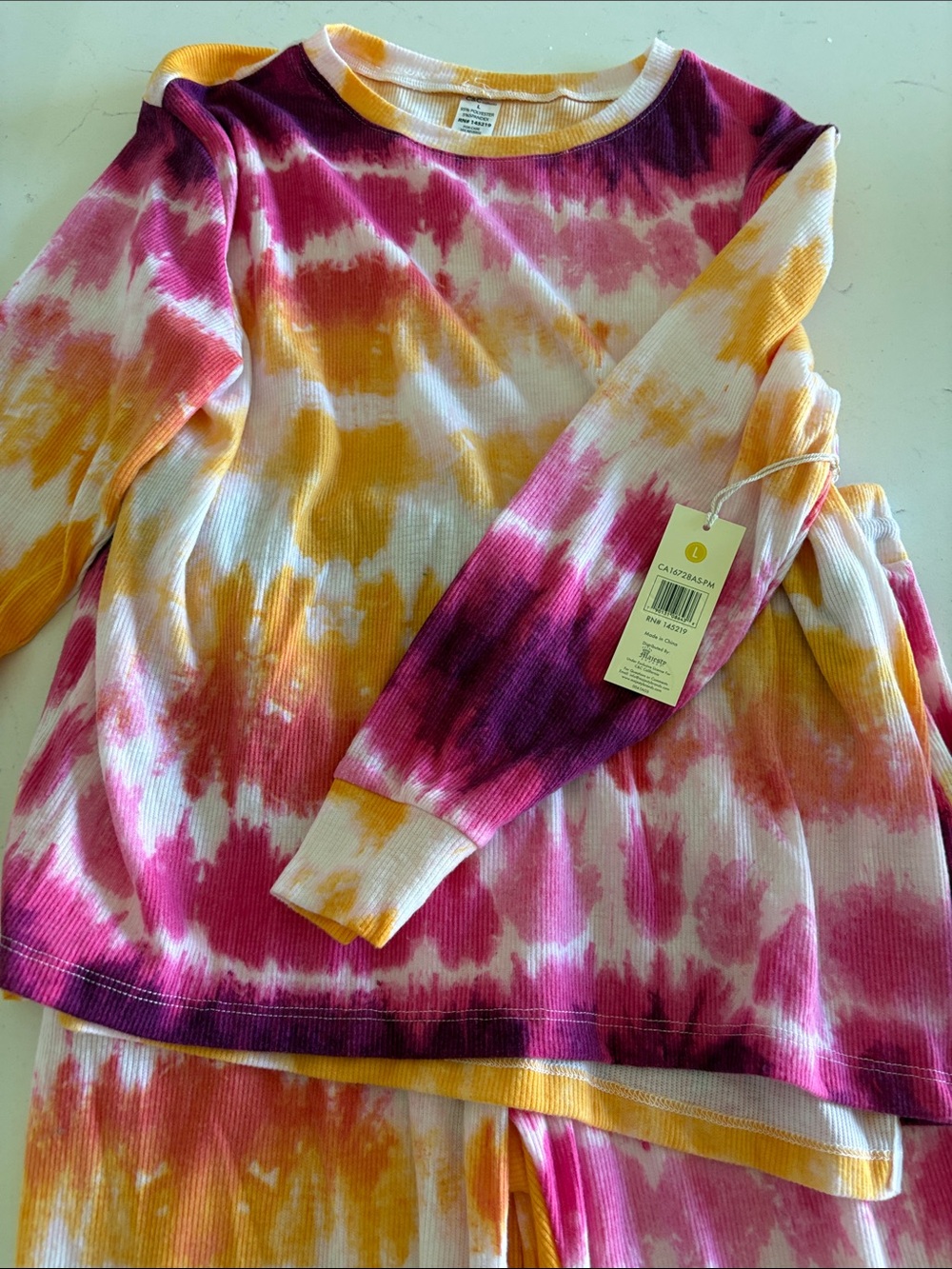 C&C tye-dye jogger set. New. Size L